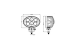 Λάμπα εργασίας LED ανακλαστήρας TT TECHNOLOGY ΜΑΥΡΟ TT.13359F 6xLED 4800lm οβάλ