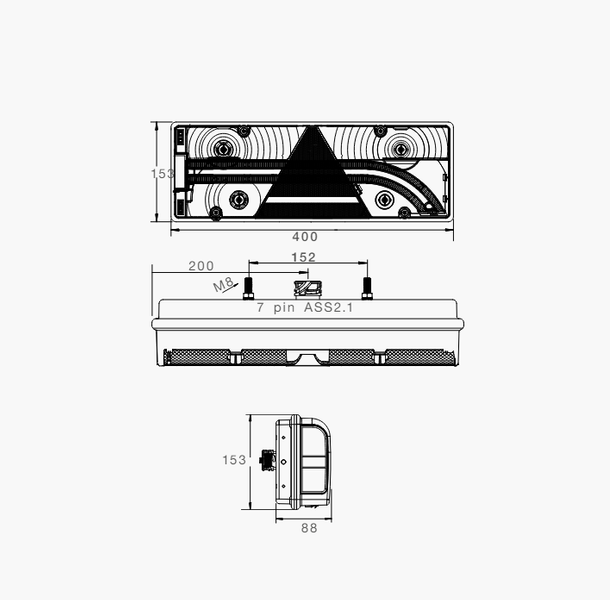 Πίσω φώτα ASPÖCK EUROPOINT III 7 λειτουργίες αριστερά + δεξιά