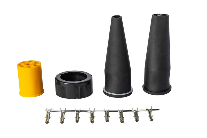 Σετ: 2x ASPÖCK βύσμα μπαγιονέτ 8 PIN για πίσω φώτα 12V