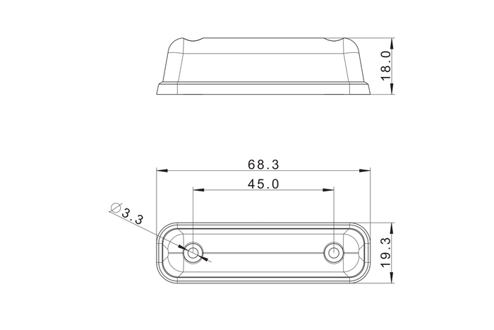 FRISTOM FT-081 Φανός σήμανσης LED, γενικής χρήσης λευκός