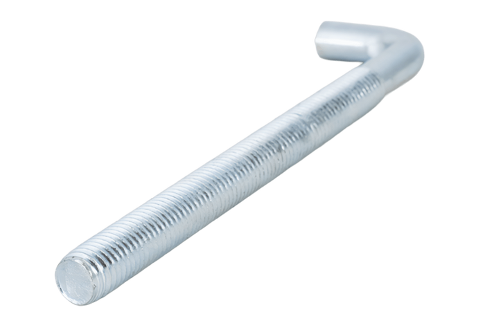 Γάντζος κατασκευής DROMET HP M8x120 με γωνιακό άκρο (ίσιο)