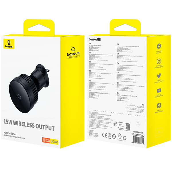 Στήριγμα αυτοκινήτου BASEUS MagPro με επαγωγική φόρτιση MagSafe για iPhone 15W