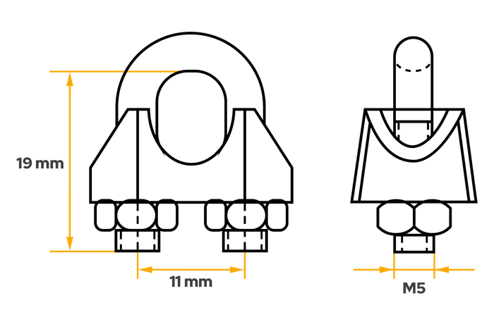 Σφιγκτήρας τόξου DROMET ZL.5 για σχοινιά 5mm