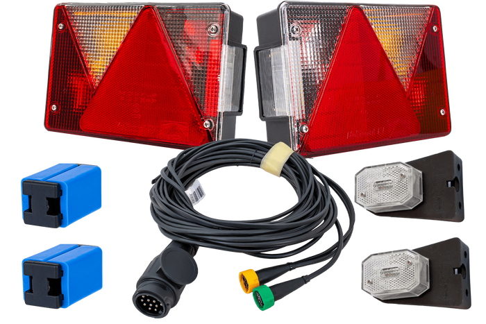 Σετ φώτων: ASPÖCK MULTIPOINT IV πίσω φώτα + ASPÖCK FLEXIPOINT I πλαϊνά φώτα + MANTES 5,3 m 13-PIN λουρί