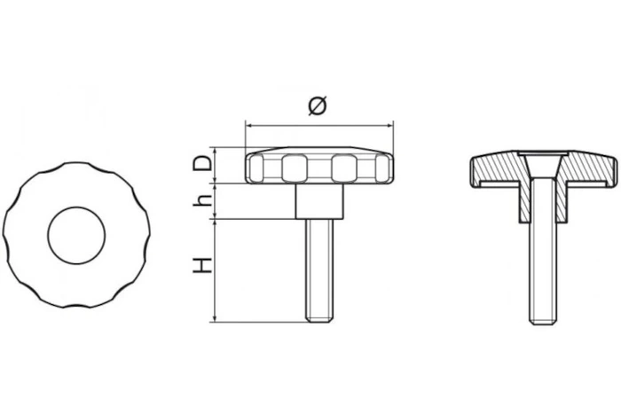 C-60 M 10X48 πόμολο για ράμπες