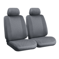 Σετ καλυμμάτων καθισμάτων αυτοκινήτου LAMPA Glamur γκρι, για τα μπροστινά καθίσματα