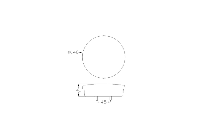 TT TECHNOLOGY TT.12008 Glo-Trac Πίσω Φως LED Hamburger 3 Λειτουργιών Universal