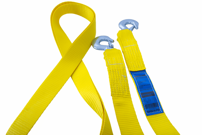 Σχοινί ρυμούλκησης με γάντζους Ιμάντας ρυμούλκησης UNITRAILER 4,5m/50mm/5t κίτρινο