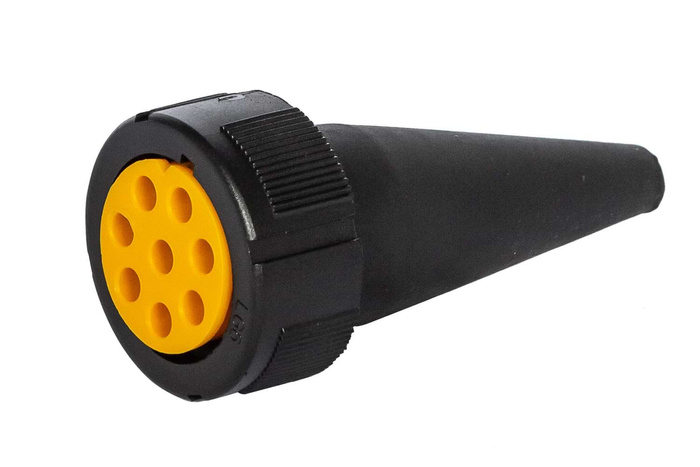 ASPÖCK βύσμα μπαγιονέτ 8 PIN για πίσω φώτα 12V κίτρινο