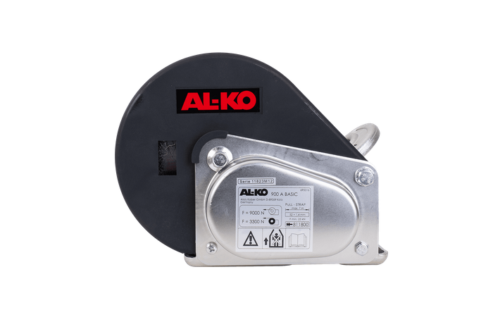 Βαρούλκο, βαρούλκο χειρός για ρυμουλκούμενο AL-KO 900 κιλών με ζώνη 7 μέτρων, φρένο και αυτόματο ξετύλιγμα