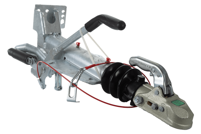 Συσκευή υπέρβασης KNOTT KF27B με κοτσαδόρο K27A για ρυμουλκούμενο 2700 kg με ράβδο έλξης τύπου V και στήριγμα τροχού στήριξης