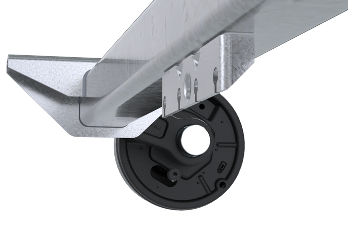 KNOTT VGB15M/MV άξονας φρένων για ρυμουλκούμενο / ρυμουλκούμενο 1500kg 1450mm 1950mm 5x112