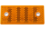 Κίτρινος ανακλαστήρας 76x34 mm με τρύπες