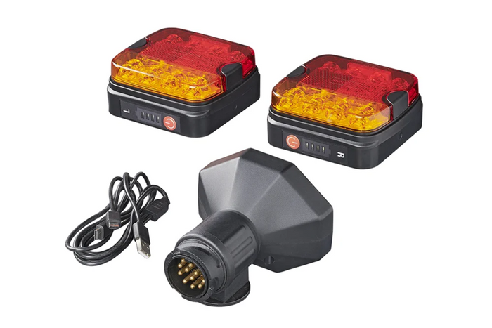 Πίσω φώτα ProPlus LED 13 ακίδων 4 λειτουργίες αριστερά + δεξιά, μαγνητικά, bluetooth