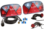Σετ φώτων: ASPÖCK πίσω φώτα + ASPÖCK πλαϊνά φώτα σήμανσης + MANTES 8m 13-PIN λουρί + ταχεία σύνδεση