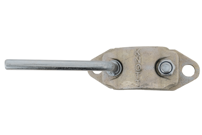 Σφιγκτήρας τροχού στήριξης από χυτοσίδηρο KNOTT B48C6 για κυματοειδή σωλήνα 48 mm