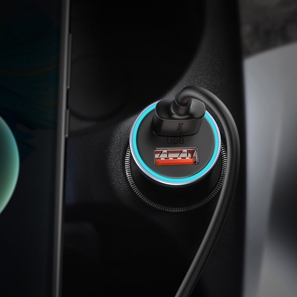 Σετ φορτιστή αυτοκινήτου BASEUS Golden Pro 2xUSB 40W + Καλώδιο USB