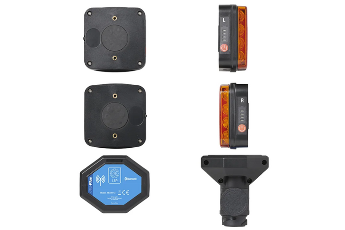 Πίσω φώτα ProPlus LED 13 ακίδων 4 λειτουργίες αριστερά + δεξιά, μαγνητικά, bluetooth