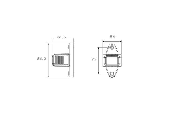 ASPÖCK SUPERPOINT IV πλευρικό φως LED, αριστερά