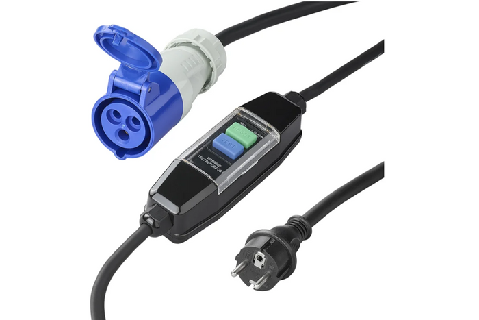 Καλώδιο προσαρμογέα Schuko/CEE ProPlus 373589V01DE διαφορικός διακόπτης 150cm