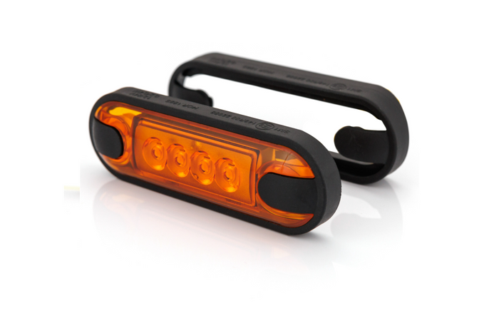 Πορτοκαλί φανός σήμανσης HORPOL LD 3211 LED λεπτός universal