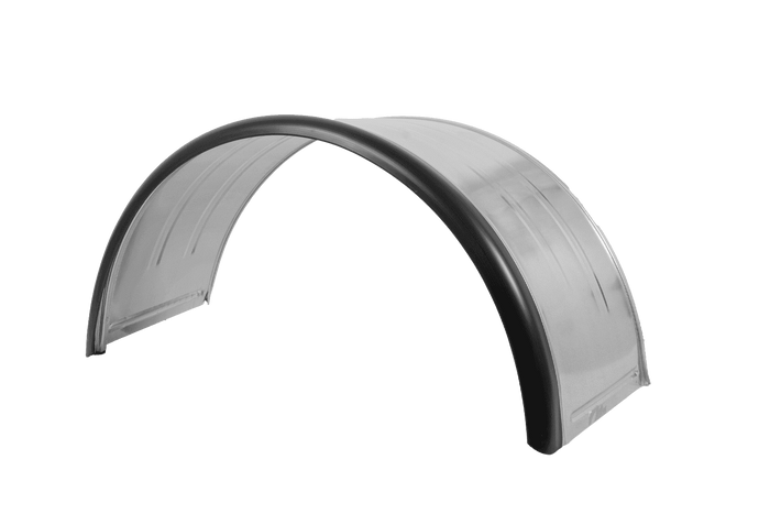 Διπλό φτερό για τρέιλερ 15-16" DOMAR DK7120, μεταλλικό θόλο τροχού 880/400mm με λαστιχένια άκρη