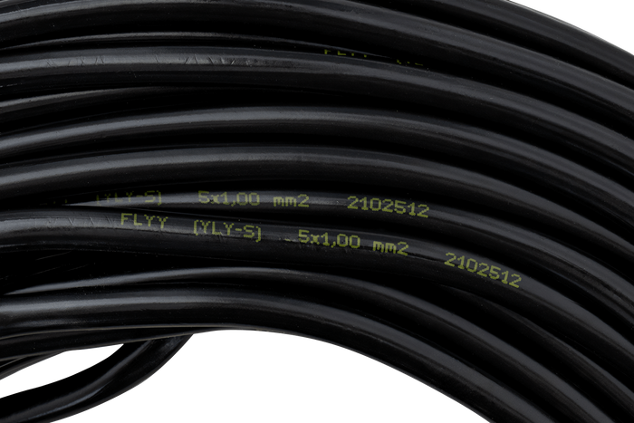 Ηλεκτρικό καλώδιο HYBSZ YLY-S 5x1 πεντπύρηνο - 1μ