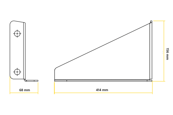 ΠΛΑΪΝΕΣ ΛΑΒΕΣ 41,4cm ΓΙΑ ΤΟΠΟΘΕΤΗΣΗ 30L LOKHEN WATER TANK 2 τεμ.
