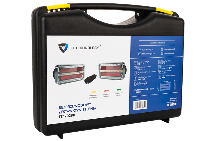 Τεχνολογία TT TT.12028B πίσω φώτα LED 3 λειτουργιών αριστερά + δεξιά, ασύρματο, μαγνητικό