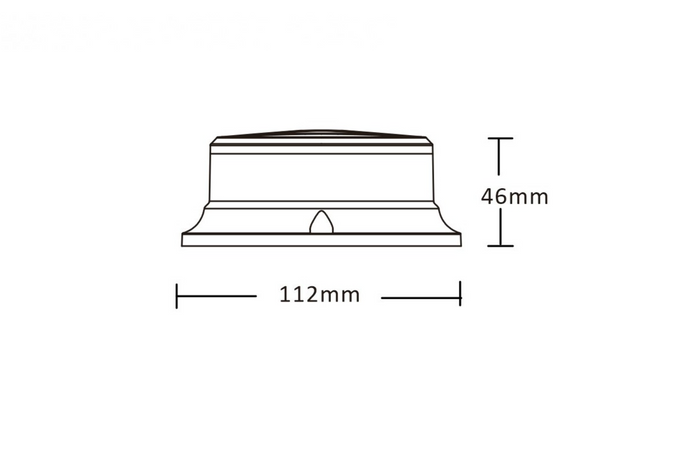 Προειδοποιητική λυχνία LED KAMAR PICO ALR0056, 3 λειτουργίες αναλαμπής
