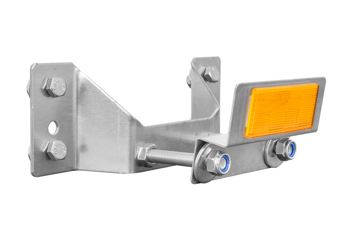 Ρυμουλκούμενο κήπου UNITRAILER KIPP, βάση στήριξης εφεδρικού τροχού με ανακλαστήρα