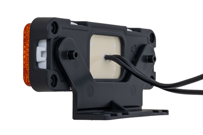 Φανός σήμανσης LED WAŚ W254 2033, πορτοκαλί, γενικής χρήσης, με βάση