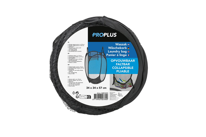 ProPlus 360814V01 Τσάντα πλυντηρίου Πτυσσόμενο καλάθι για τροχόσπιτο και ταξίδια