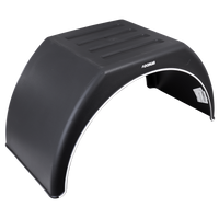 OUTLET Διπλό λασπωτήρα για ρυμουλκούμενο 14-16" DOMAR DK3115 επίπεδος θόλος τροχού 915/450mm