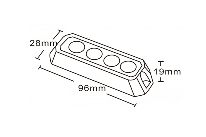 Προειδοποιητική λυχνία LED KAMAR LW0025-ALR-1, πορτοκαλί φως που αναβοσβήνει