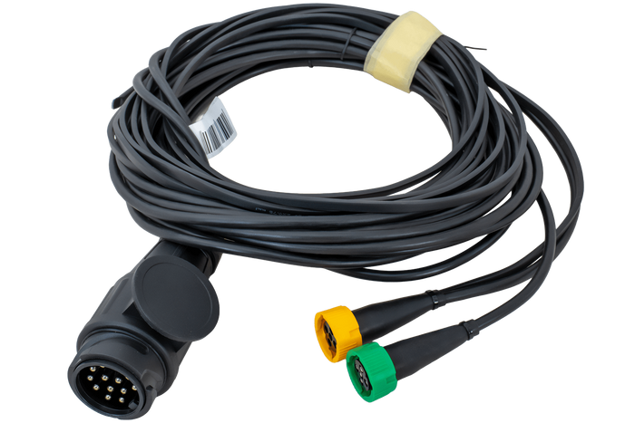 Ηλεκτρική εγκατάσταση MANTES, καλωδίωση ρυμούλκησης, 5,2 m, φις 13 επαφών, ξιφολόγχες 2x5 επαφών