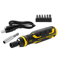 STANLEY Ασύρματο κατσαβίδι 4V με φορτιστή και μύτες 
