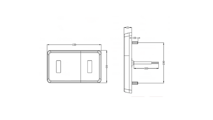 Πίσω φως TT TECHNOLOGY TT.12029 LED 4 λειτουργίες καθολική