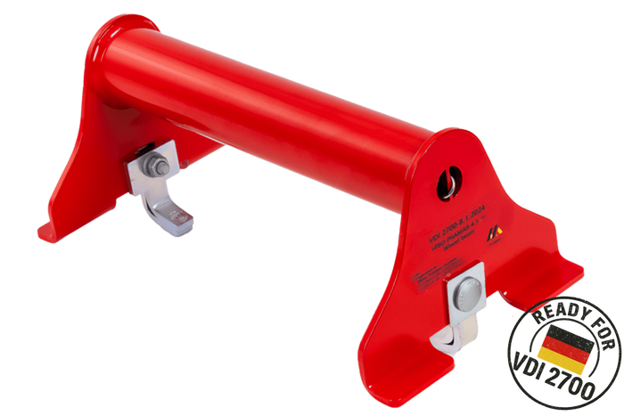 Κλείδωμα τροχού PRAMAR Radstopper VDI 2700 κόκκινο - ρυθμιζόμενο, γενικής χρήσης