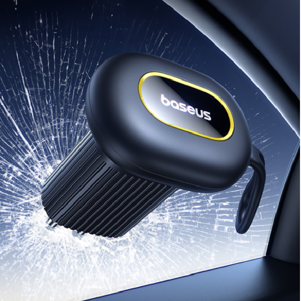 Σφυρί ασφαλείας BASEUS GoTrip DT1 2 σε 1 για παράθυρα, μαχαίρι σωσιβίου για ζώνες ασφαλείας