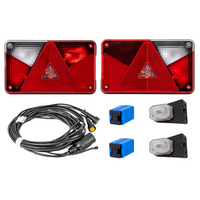 Σετ φώτων: πίσω φώτα ASPÖCK MULTIPOINT V + πλαϊνά φώτα ASPÖCK FLEXIPOINT I + Πλαϊνά φώτα ASPÖCK 4,5 m 7-PIN