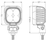 Λάμπα εργασίας LED ανακλαστήρας TT TECHNOLOGY TT.13330 4xLED 3200lm τετράγωνη