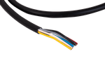 Βύσμα μπαγιονέτ 6 PIN αριστερά FRISTOM για τρέιλερ, κίτρινο με καλώδιο 1 m