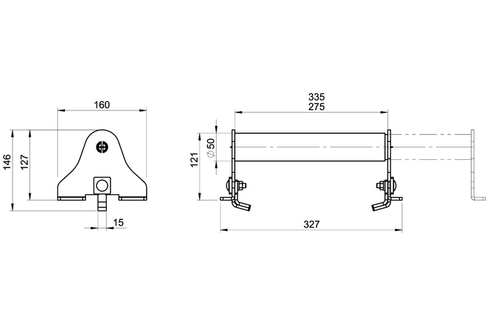 Κλείδωμα τροχού PRAMAR Radstopper VDI 2700 κόκκινο - ρυθμιζόμενο, γενικής χρήσης