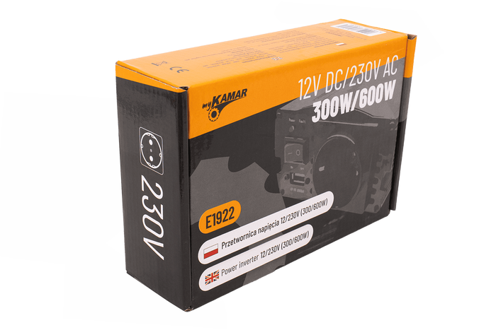 Μετατροπέας τάσης 12V/230V (300/600W) KAMAR E1922
