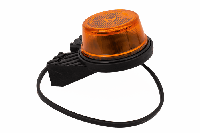 FRISTOM FT-059 πορτοκαλί φανός σήμανσης LED γενικής χρήσης με γωνιακή βάση