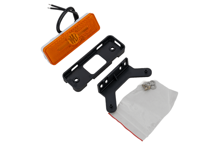 Φανός σήμανσης LED WAŚ W254 2033, πορτοκαλί, γενικής χρήσης, με βάση