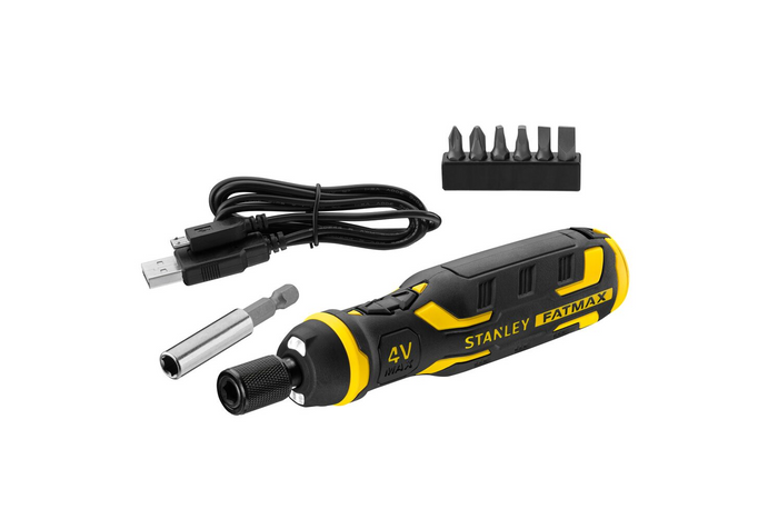 STANLEY Ασύρματο κατσαβίδι 4V με φορτιστή και μύτες 