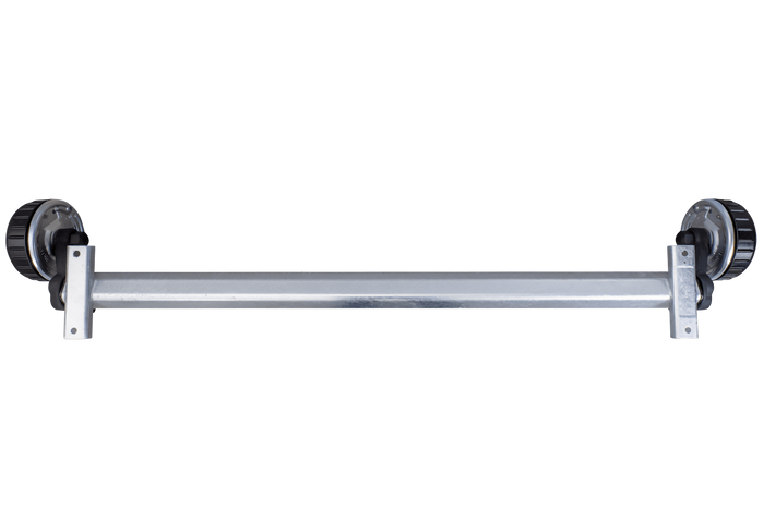 AL-KO EURO άξονας φρένων για ρυμουλκούμενο / ρυμουλκούμενο 1800kg 1750mm 2250mm 5x112