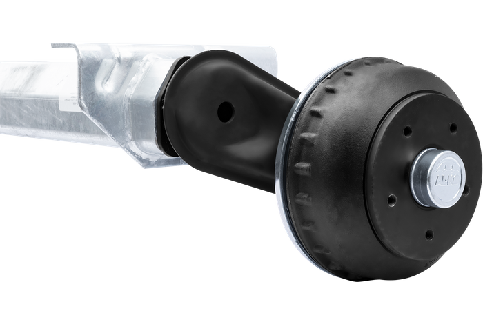 AL-KO COMPACT άξονας φρένων για ρυμουλκούμενο / ρυμουλκούμενο 1350kg 1600mm 2050mm 5x112